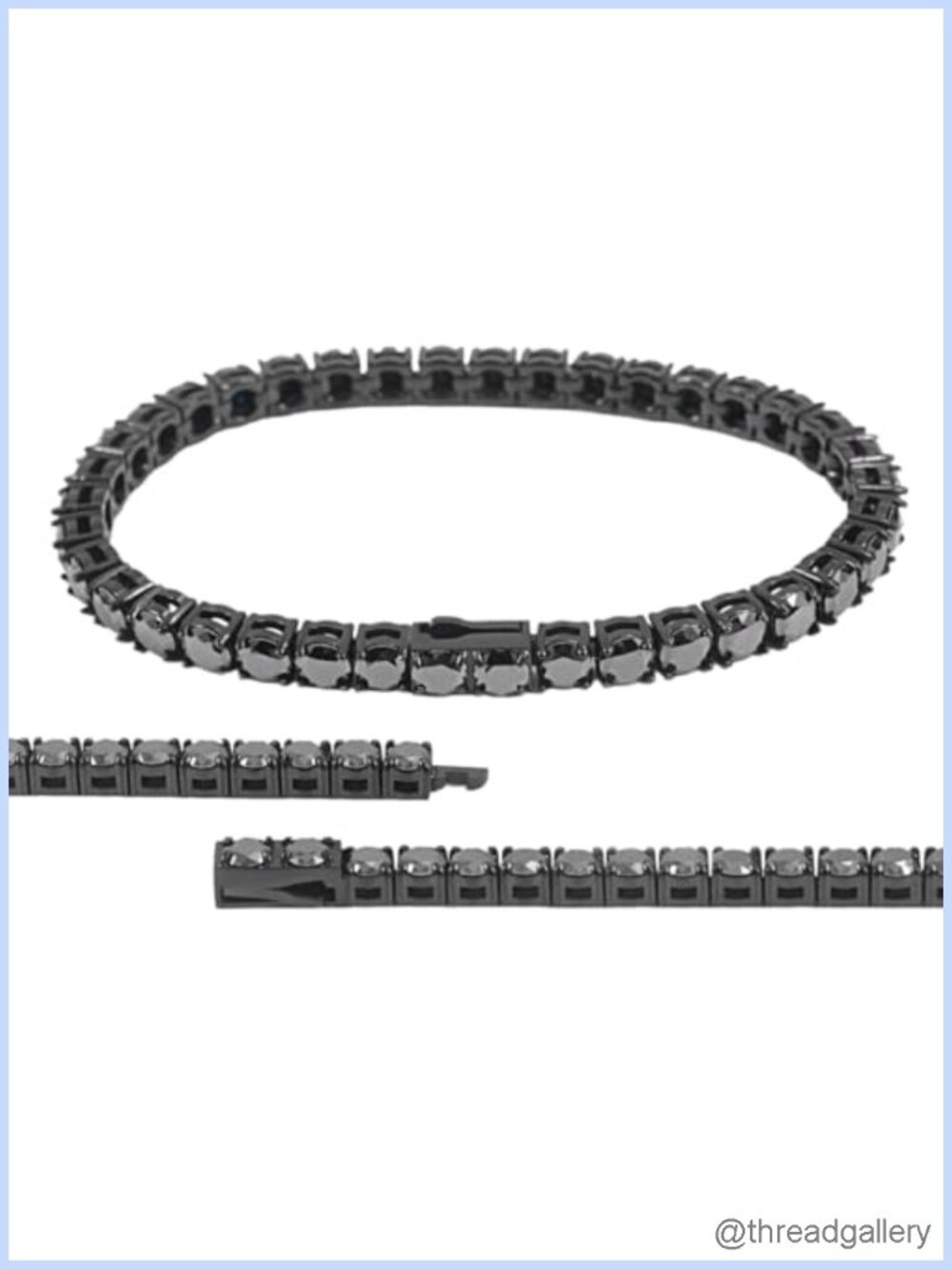 Moissanite Tennis Bracelet 316 Stainless Steel Cuban Chain Gift